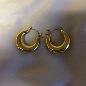 Gold hoop earrings